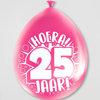 Party ballonnen 25 jaar (8 stuks)